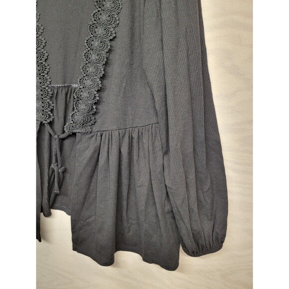 Torrid Women's SZ 2X Cardigan Super Soft Rib Knit Long Sleeve Open Front Black - Picture 2 of 10